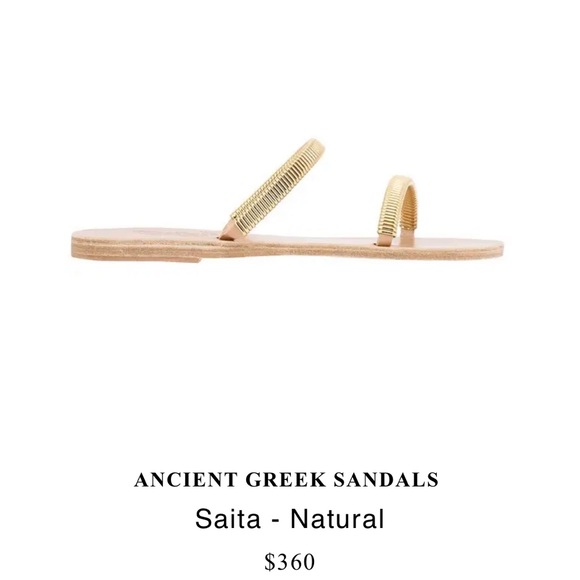 ANCIENT GREEK SANDALS
Saita - VACHETTA
NATURAL women size 36 US 6 new 
$360 - Picture 3 of 16